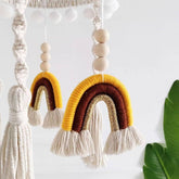 Móvil Decorativo Tejido Arcoíris Fieltro